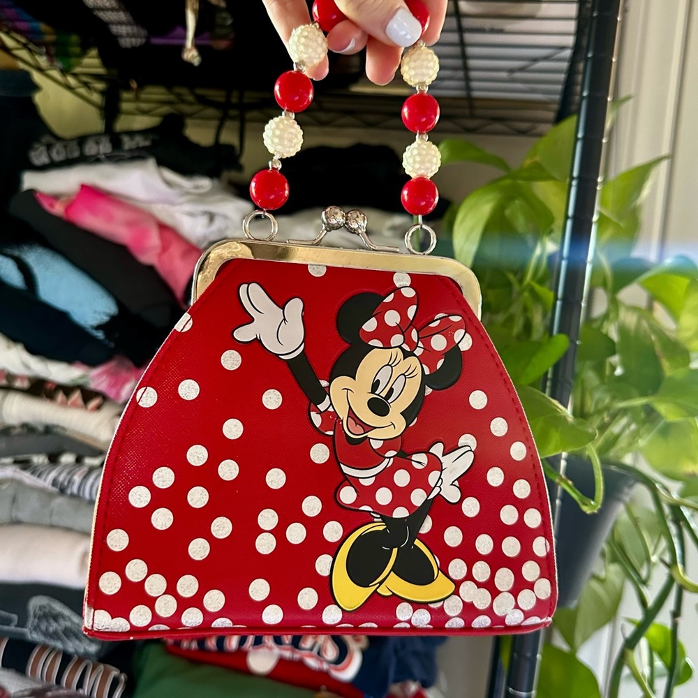 Disney Minnie Mouse Red and White Polka Dot Clutch